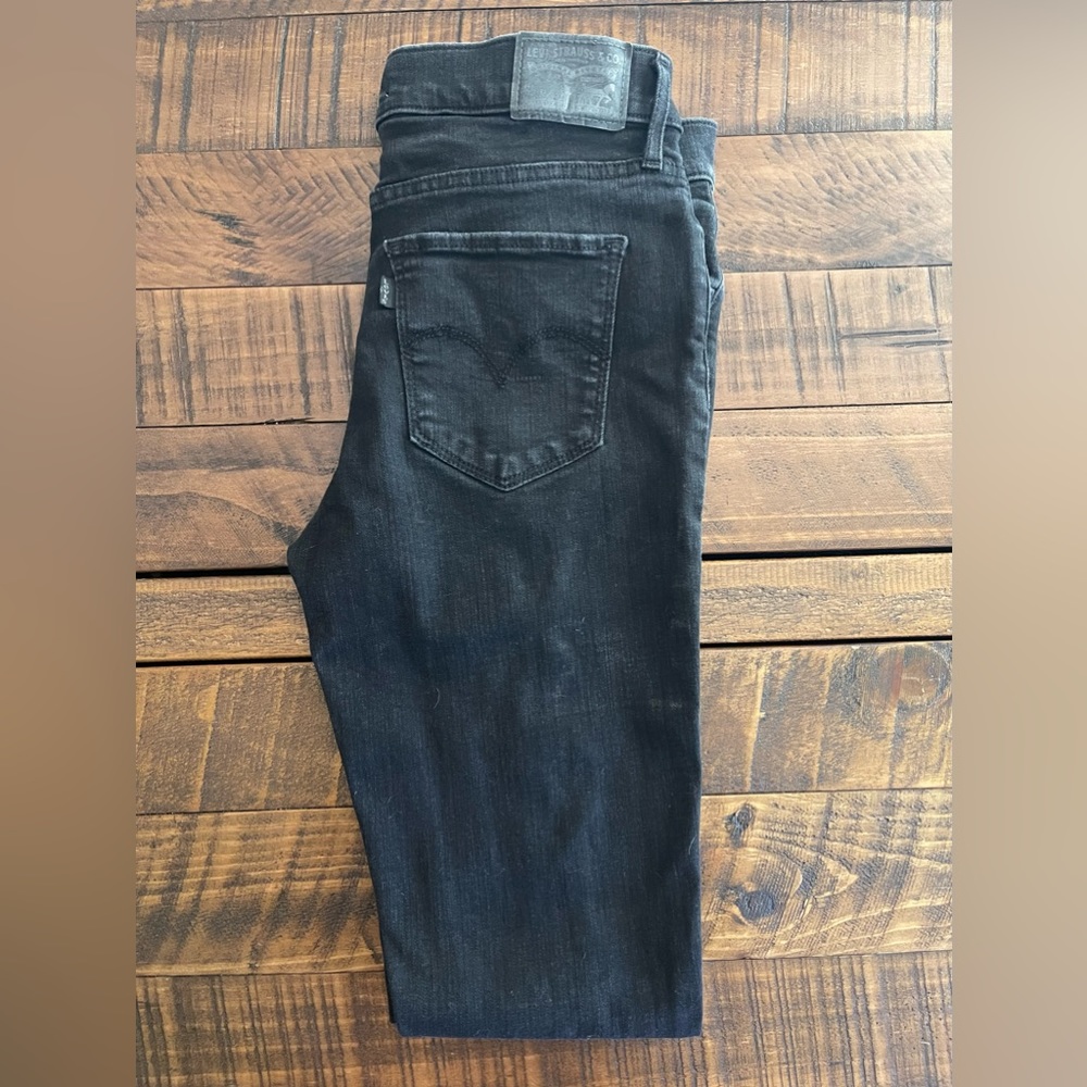 Black Levi Ripped Jeans